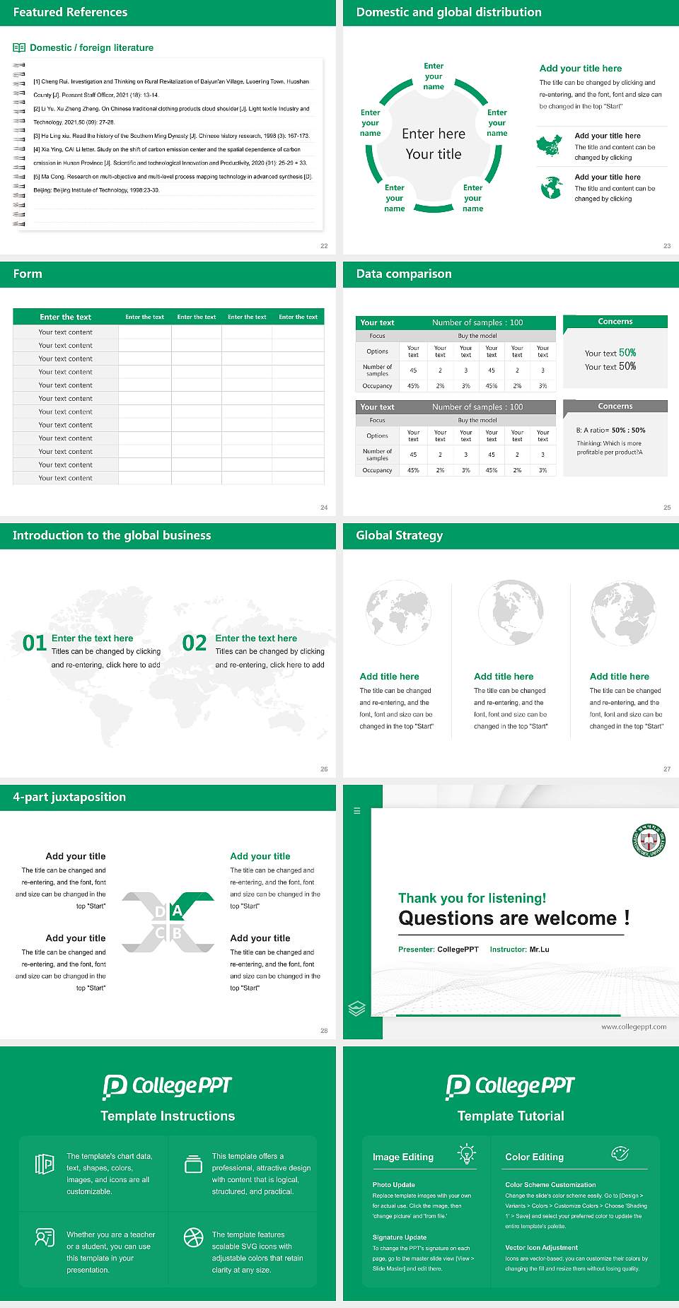 Pyeongtaek University Thesis Proposal/Graduation Defense PPT Template4:3 ratio PPT effect preview image4