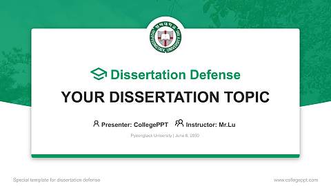 Pyeongtaek University Graduation Thesis Defense PPT Template