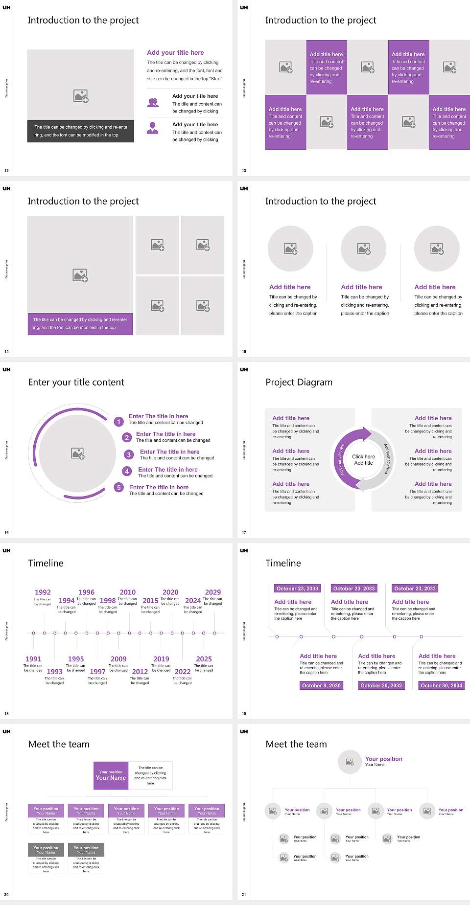 University of Hertfordshire Competition/Entrepreneurship Contest PPT Template4:3 ratio PPT effect preview image3