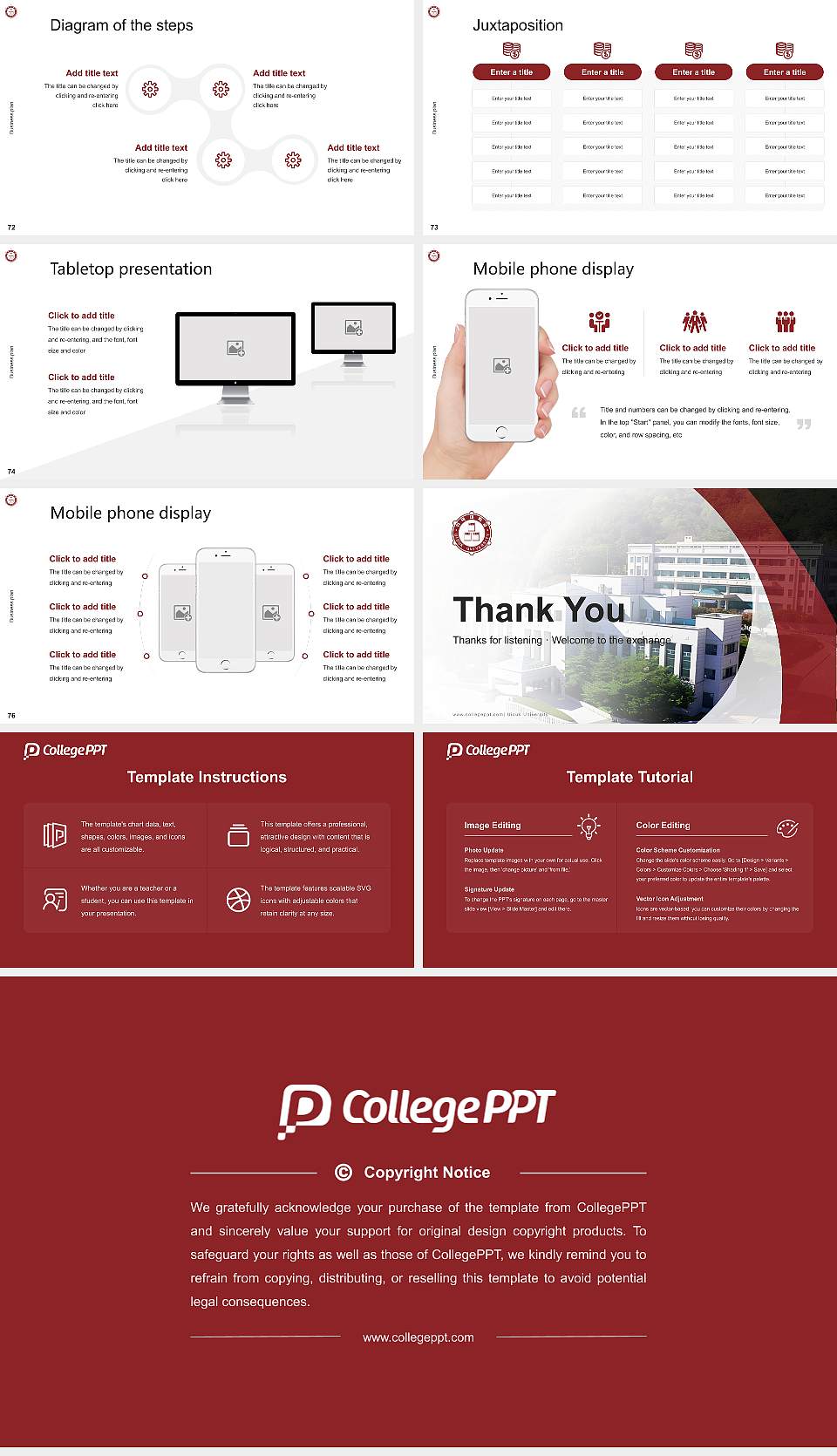 Uiduk University Competition/Entrepreneurship Contest PPT Template16:9 ratio PPT effect preview image9
