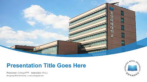 Dongyang Mirae University Course/Courseware Creation PPT Template
