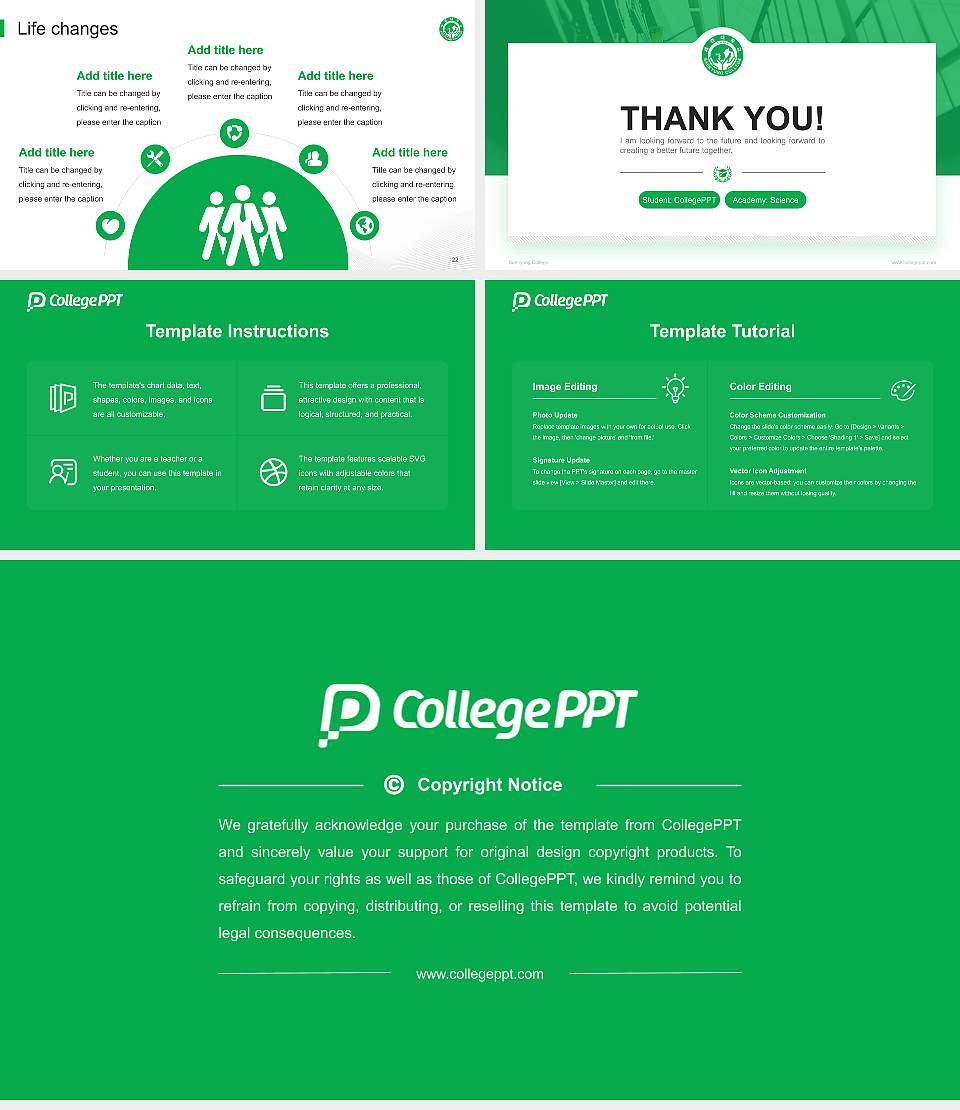 Saekyung College National Scholarship Defense PPT Template16:9 ratio PPT effect preview image4