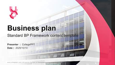 University College of Osteopathy Competition/Entrepreneurship Contest PPT Template