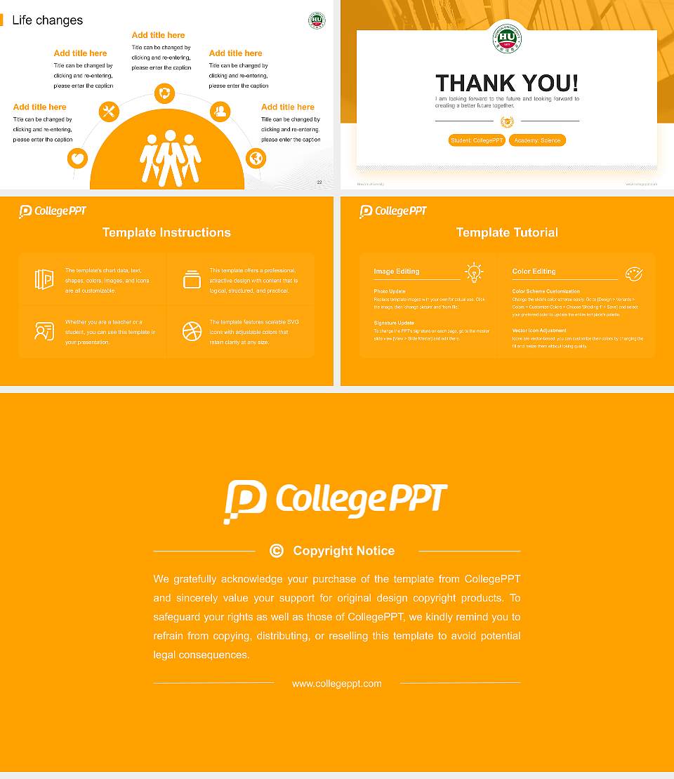 Howon University National Scholarship Defense PPT Template16:9 ratio PPT effect preview image4