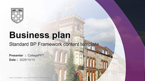 University of Winchester Competition/Entrepreneurship Contest PPT Template
