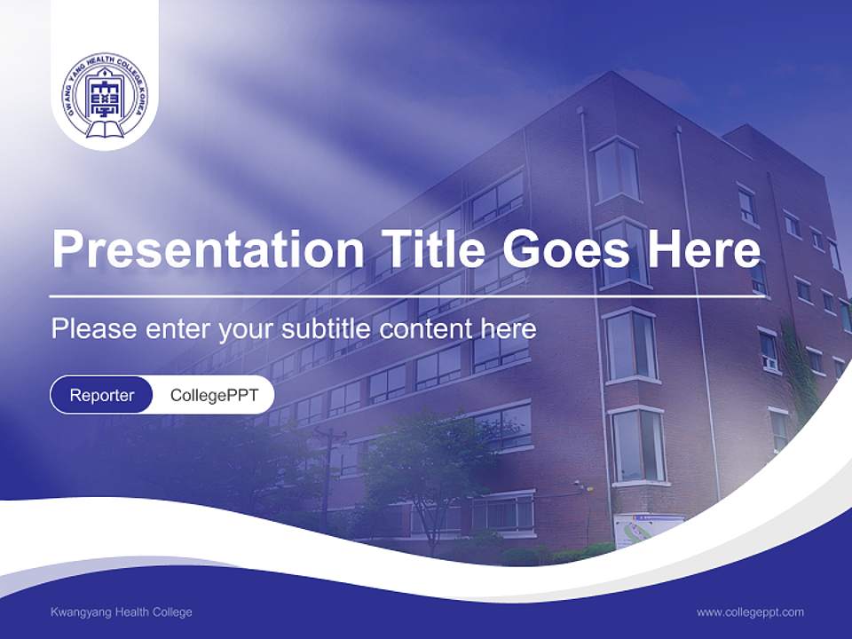 Kwangyang Health College Lecture Sharing and Networking Event PPT Template4:3 ratio PPT effect preview image4