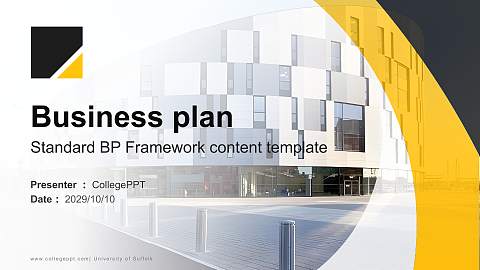 University of Suffolk Competition/Entrepreneurship Contest PPT Template