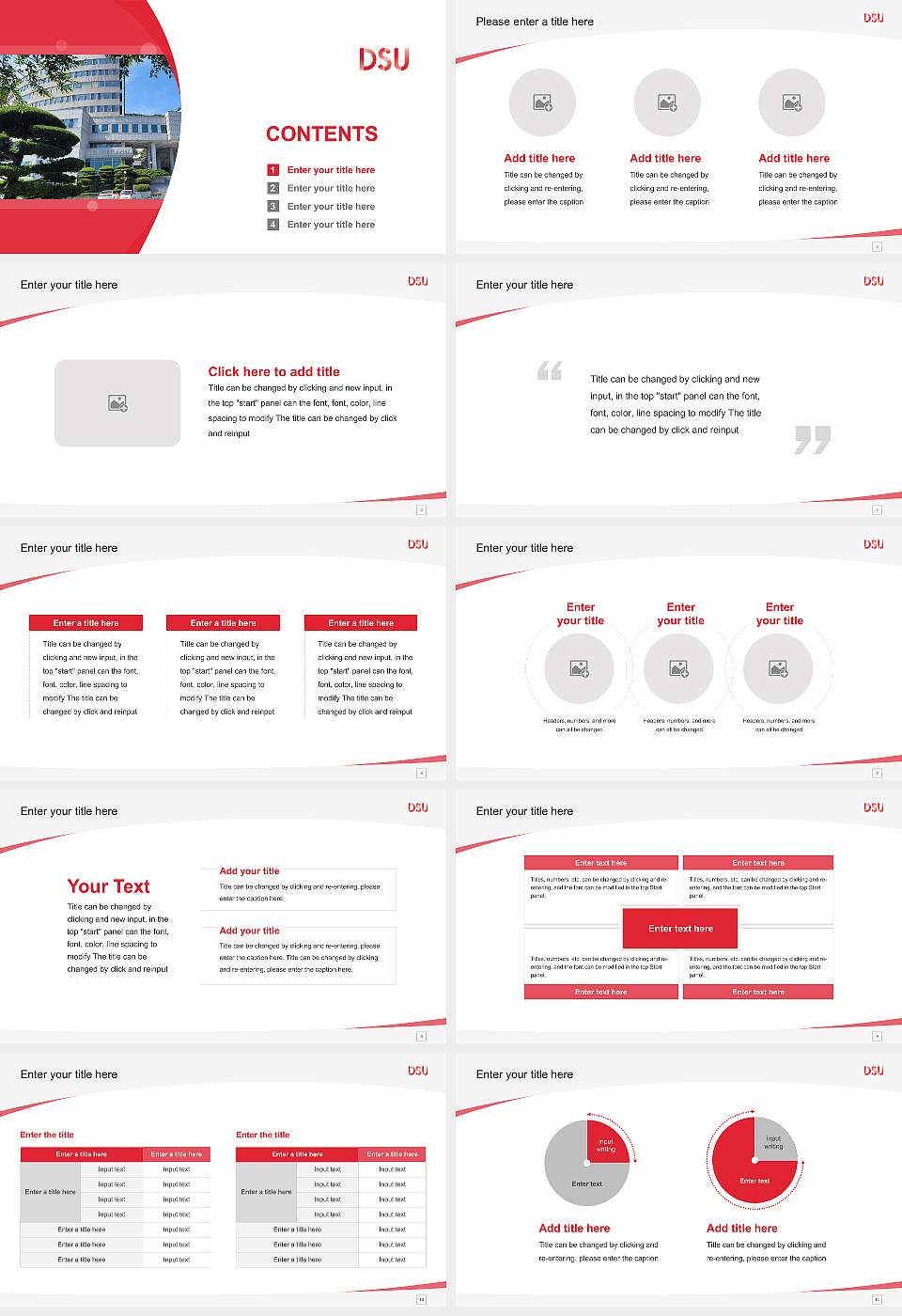 Dongseo University Course/Courseware Creation PPT Template16:9 ratio PPT effect preview image2