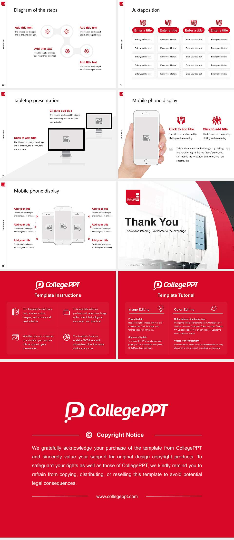 Staffordshire University Competition/Entrepreneurship Contest PPT Template4:3 ratio PPT effect preview image9