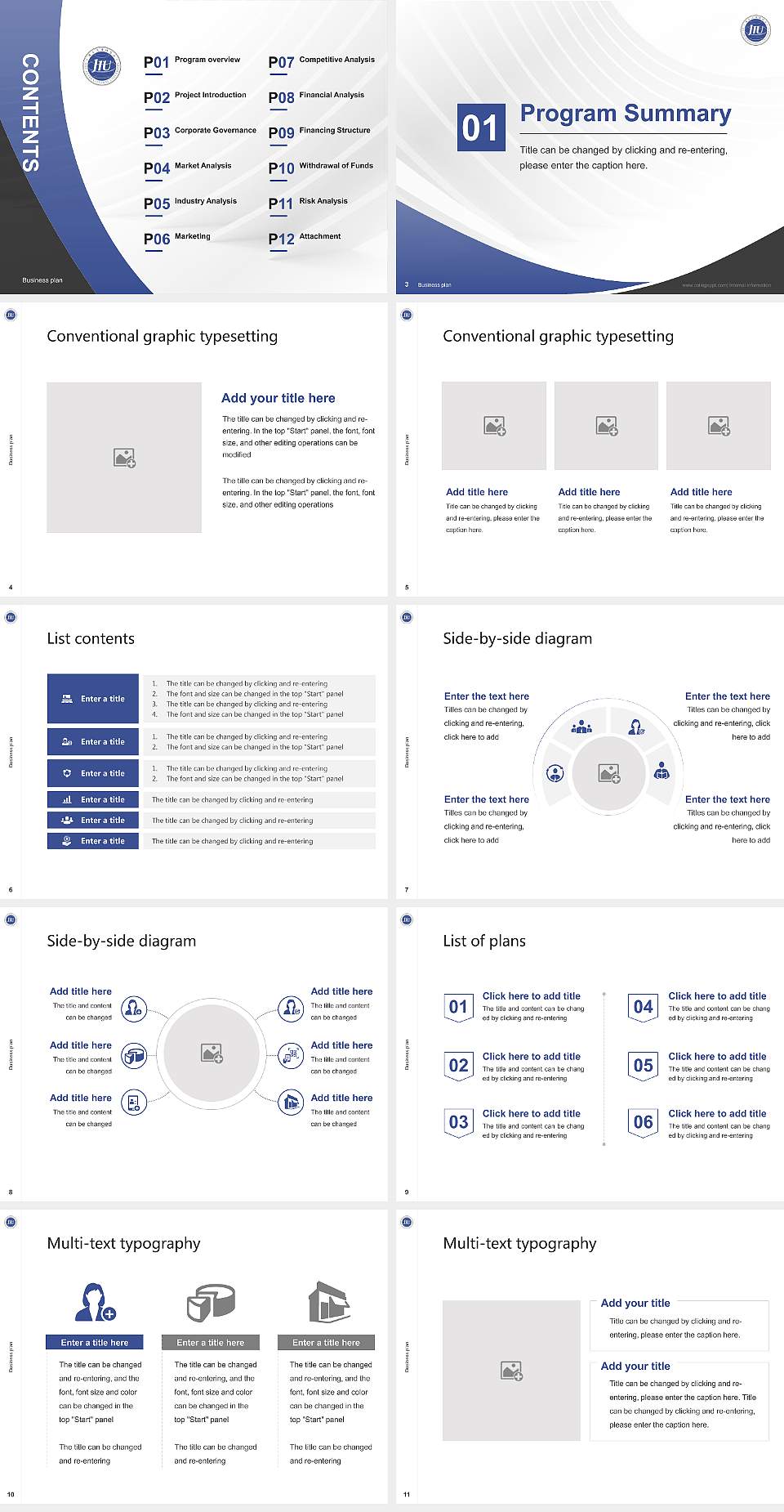 Jeju International University Competition/Entrepreneurship Contest PPT Template4:3 ratio PPT effect preview image2