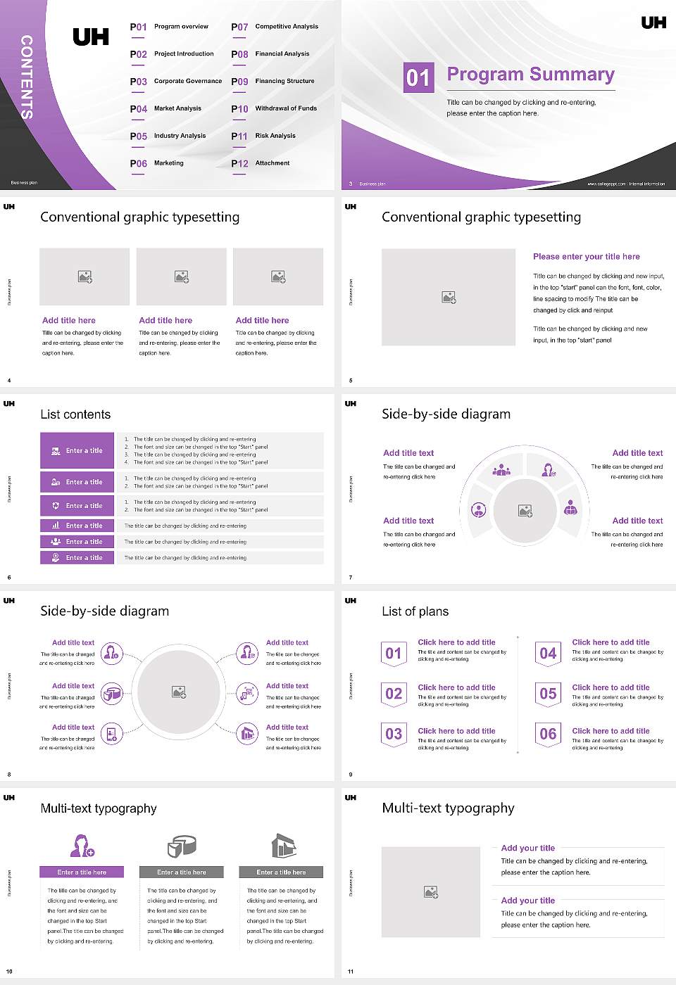 University of Hertfordshire Competition/Entrepreneurship Contest PPT Template16:9 ratio PPT effect preview image2