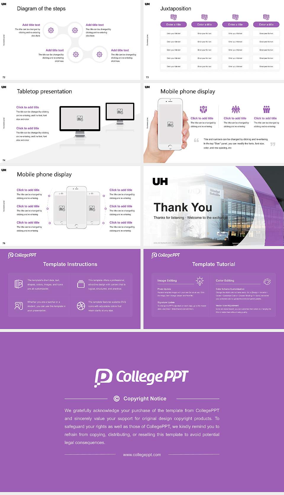 University of Hertfordshire Competition/Entrepreneurship Contest PPT Template16:9 ratio PPT effect preview image9