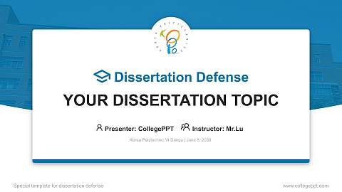 Korea Polytechnic VI Daegu Graduation Thesis Defense PPT Template