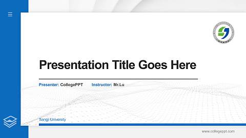 Sangji University Thesis Proposal/Graduation Defense PPT Template
