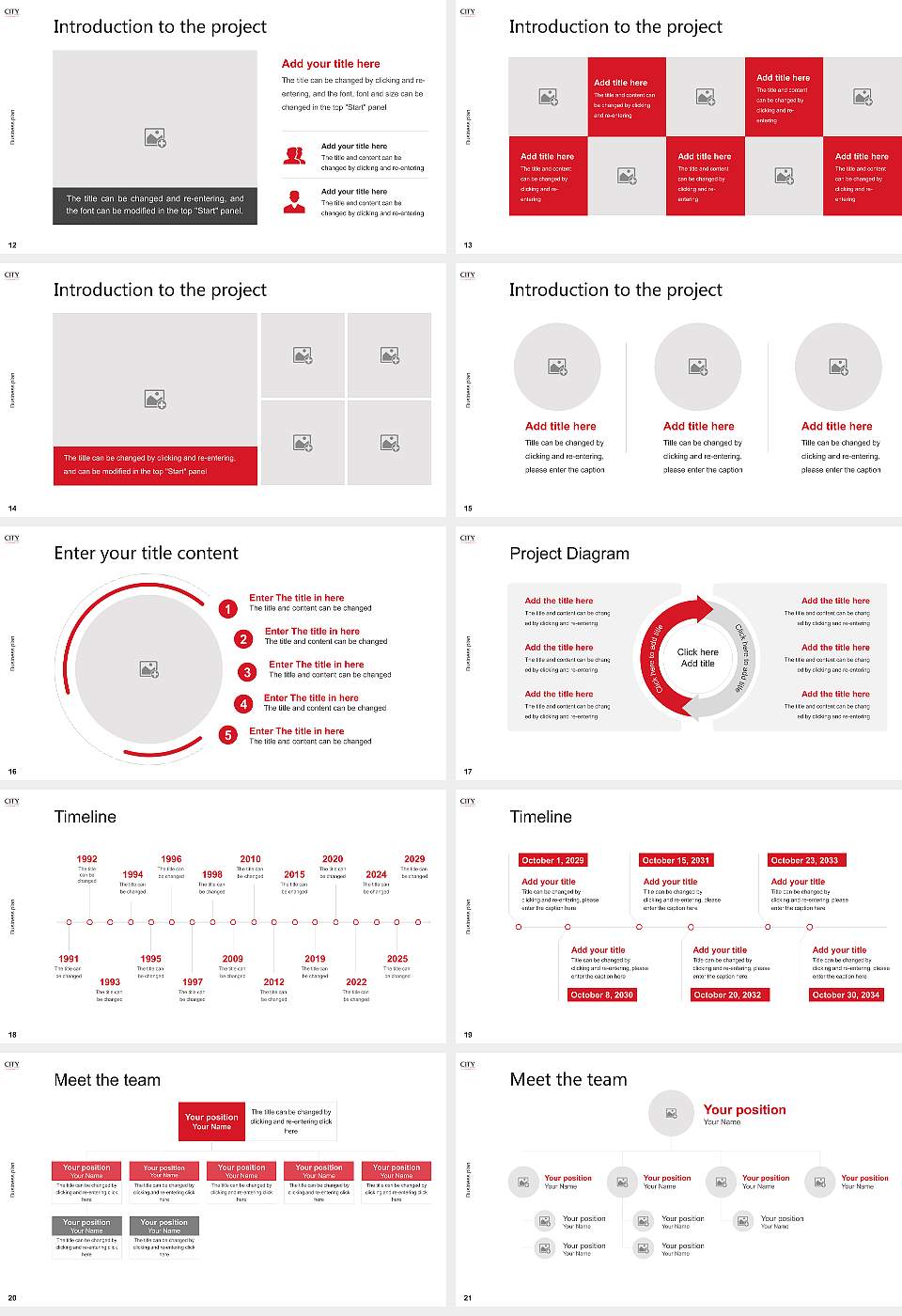 City, University of London Competition/Entrepreneurship Contest PPT Template16:9 ratio PPT effect preview image3