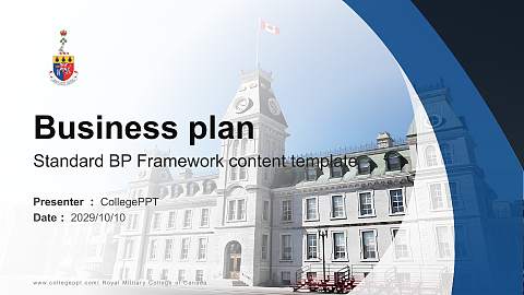 Royal Military College of Canada Competition/Entrepreneurship Contest PPT Template
