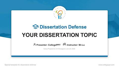 Korea Polytechnic VII Changwon Graduation Thesis Defense PPT Template
