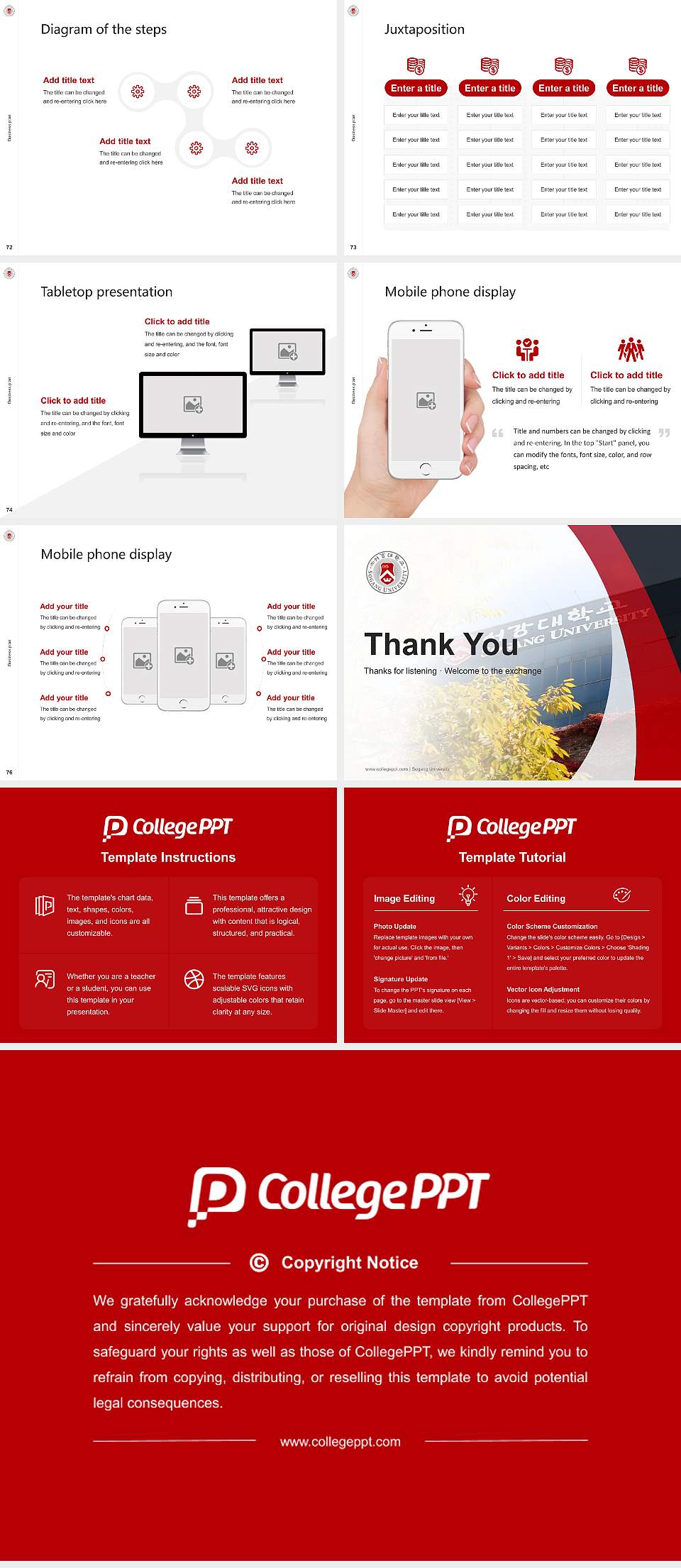 Sogang University Competition/Entrepreneurship Contest PPT Template4:3 ratio PPT effect preview image9