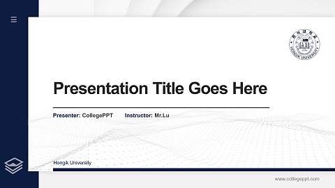 Hongik University Thesis Proposal/Graduation Defense PPT Template