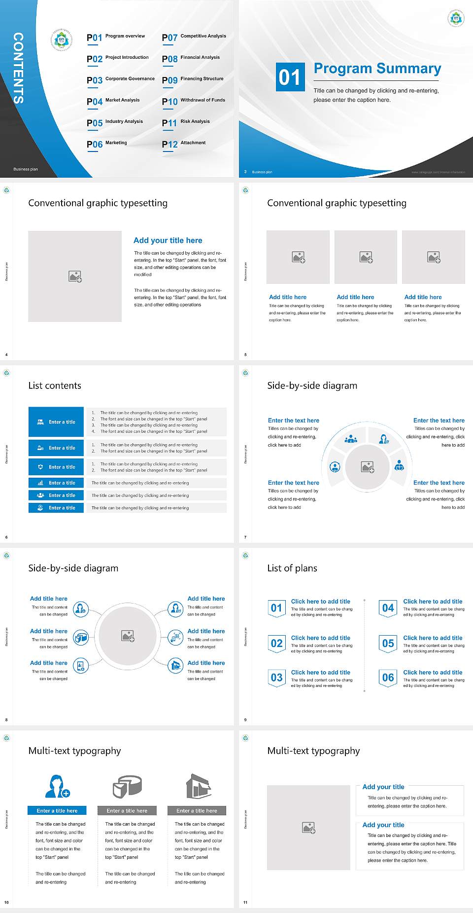 Gyeongnam National University of Science and Technology Competition/Entrepreneurship Contest PPT Template4:3 ratio PPT effect preview image2