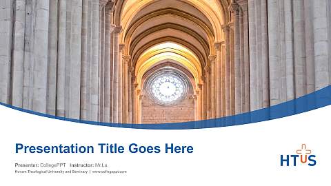 Honam Theological University and Seminary Course/Courseware Creation PPT Template