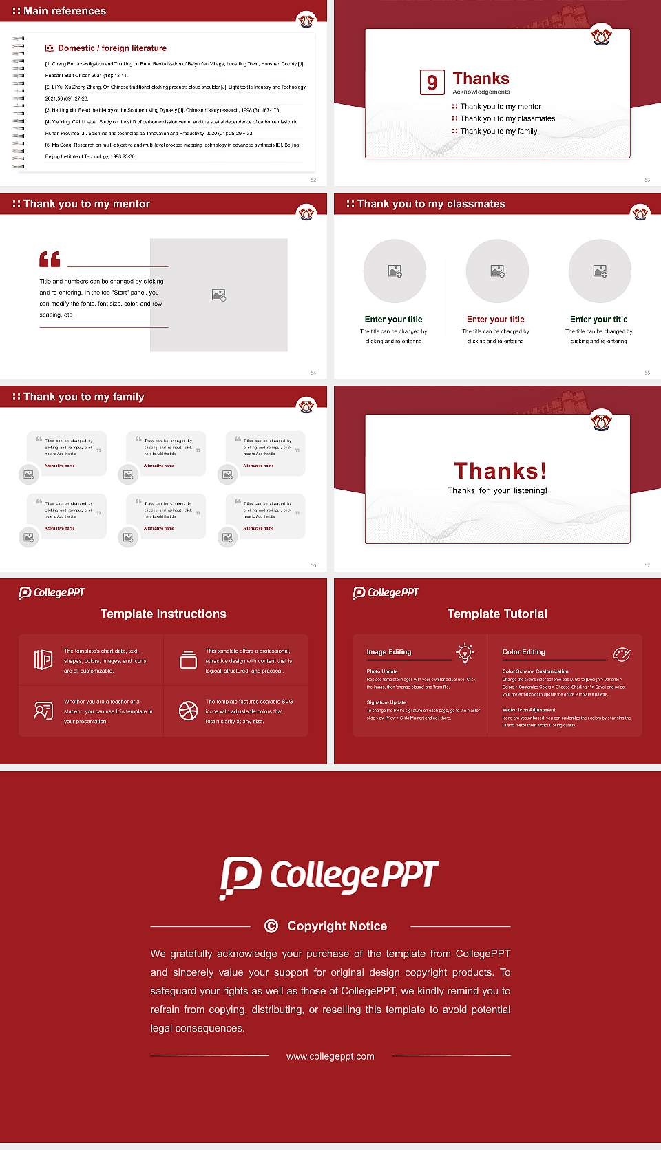 Kyung Hee Cyber University Graduation Thesis Defense PPT Template16:9 ratio PPT effect preview image7
