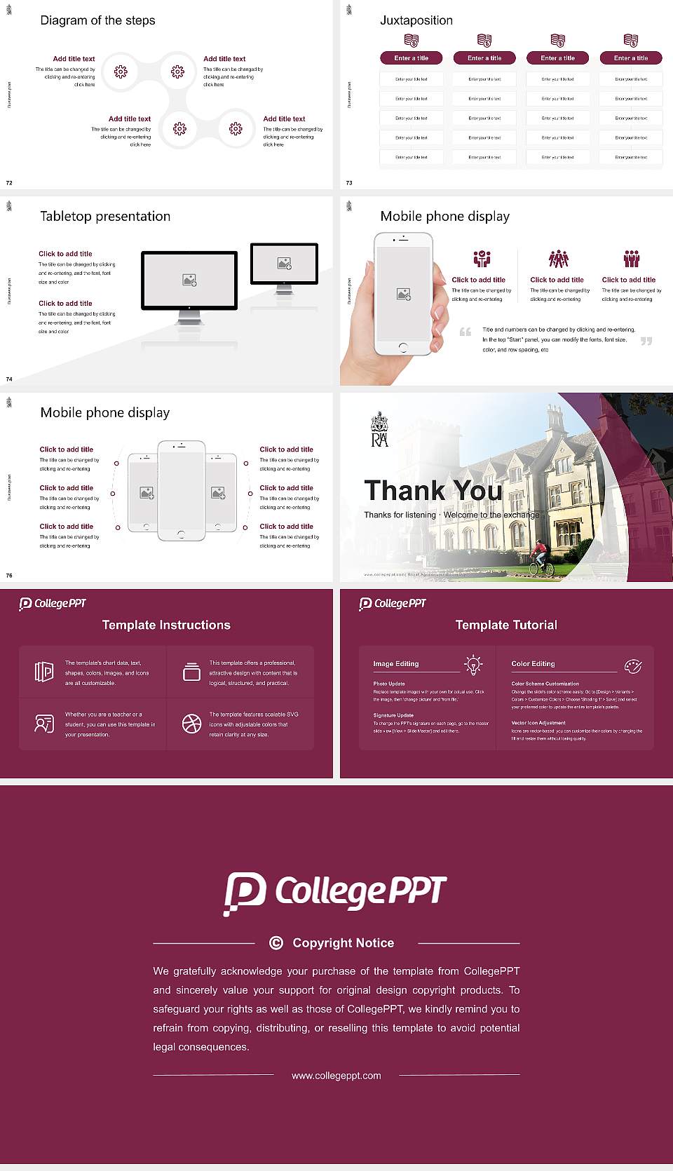 Royal Agricultural University Competition/Entrepreneurship Contest PPT Template16:9 ratio PPT effect preview image9