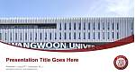 Kwangwoon University पाठ्यक्रम PPT टेम्पलेट