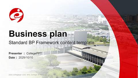Gifu College of Nursing Competition/Entrepreneurship Contest PPT Template