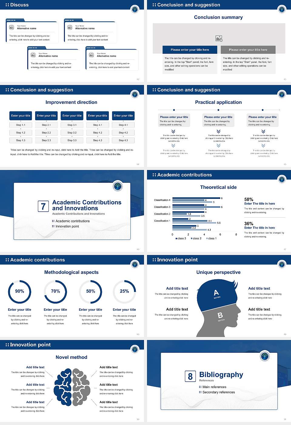 Jeonju National University of Education Graduation Thesis Defense PPT Template16:9 ratio PPT effect preview image6