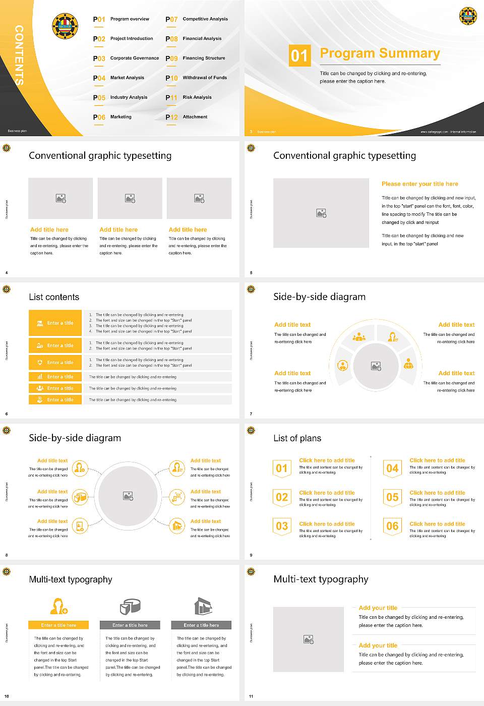 Joong-ang Sangha University Competition/Entrepreneurship Contest PPT Template16:9 ratio PPT effect preview image2
