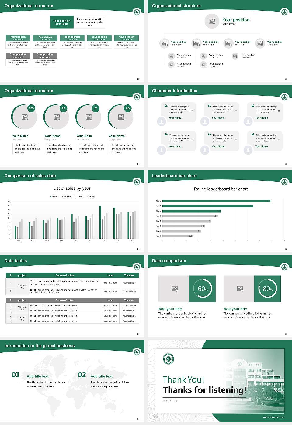 Jinju Health College Academic Presentation/Research Findings Report PPT Template16:9 ratio PPT effect preview image4