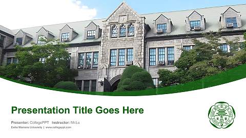 Ewha Womans University Course/Courseware Creation PPT Template