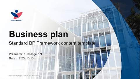 Aino University Competition/Entrepreneurship Contest PPT Template