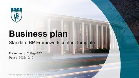 Birmingham Newman University Competition/Entrepreneurship Contest PPT Template