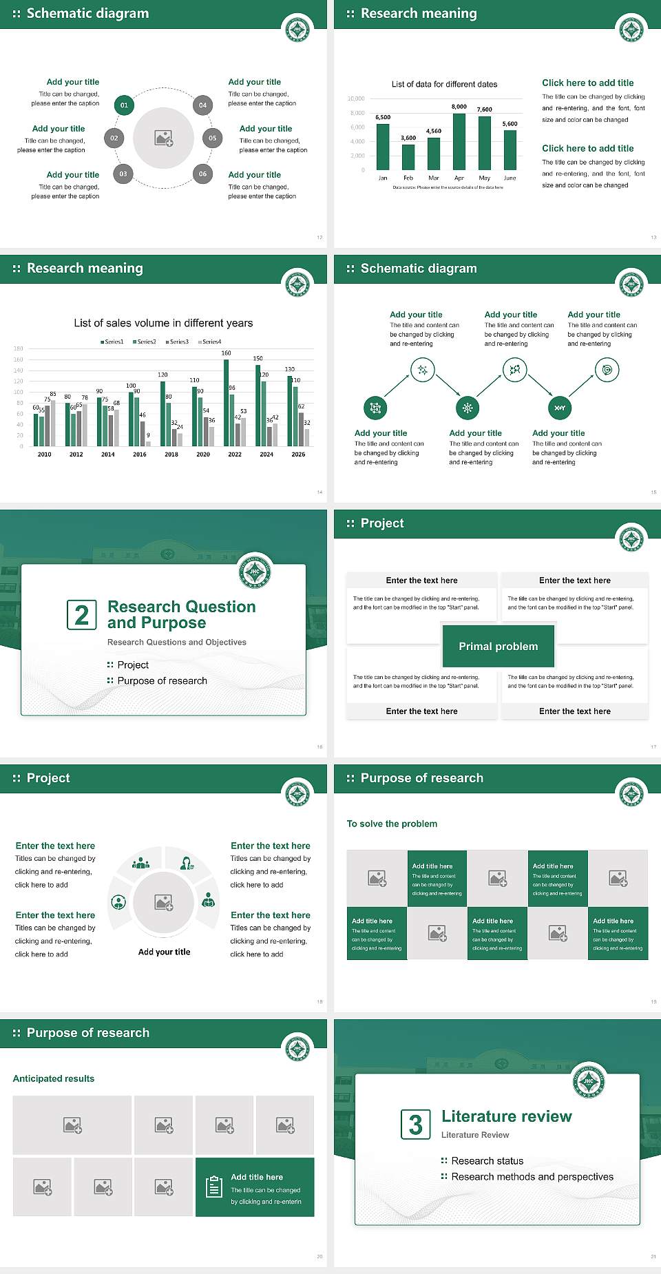 Jinju Health College Graduation Thesis Defense PPT Template4:3 ratio PPT effect preview image3