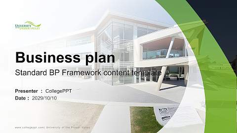 University of the Fraser Valley Competition/Entrepreneurship Contest PPT Template