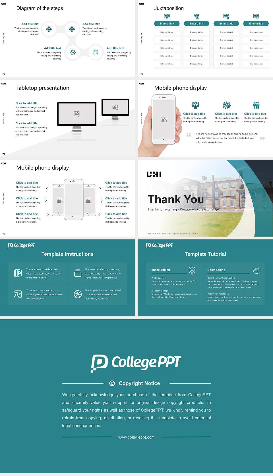 University of the Highlands and Islands Competition/Entrepreneurship Contest PPT Template16:9 ratio PPT effect preview image9