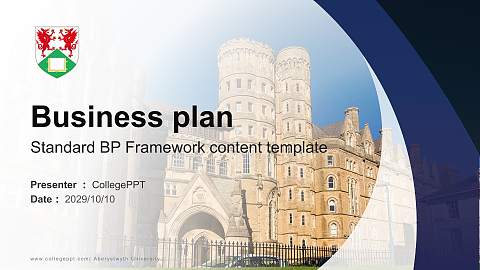 Aberystwyth University Competition/Entrepreneurship Contest PPT Template