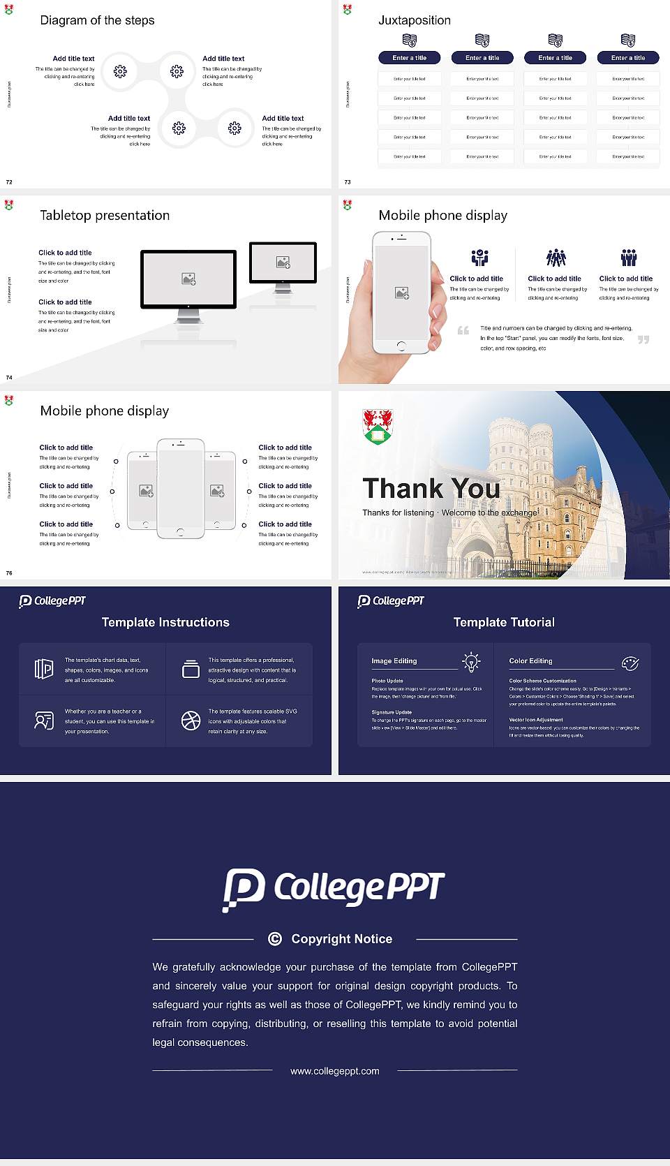 Aberystwyth University Competition/Entrepreneurship Contest PPT Template16:9 ratio PPT effect preview image9