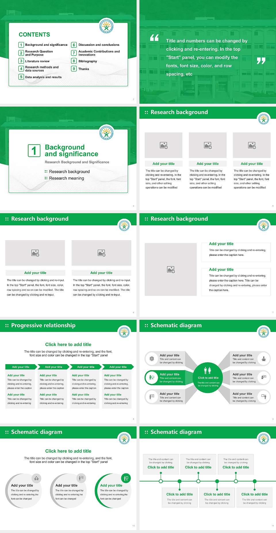 Kunjang University College Graduation Thesis Defense PPT Template4:3 ratio PPT effect preview image2