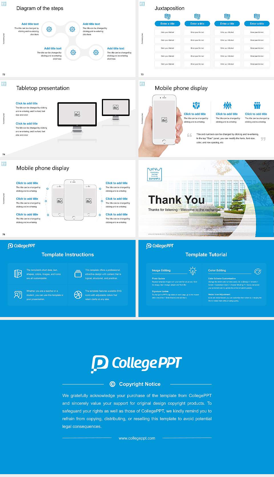 Gyeongsang National University Competition/Entrepreneurship Contest PPT Template16:9 ratio PPT effect preview image9