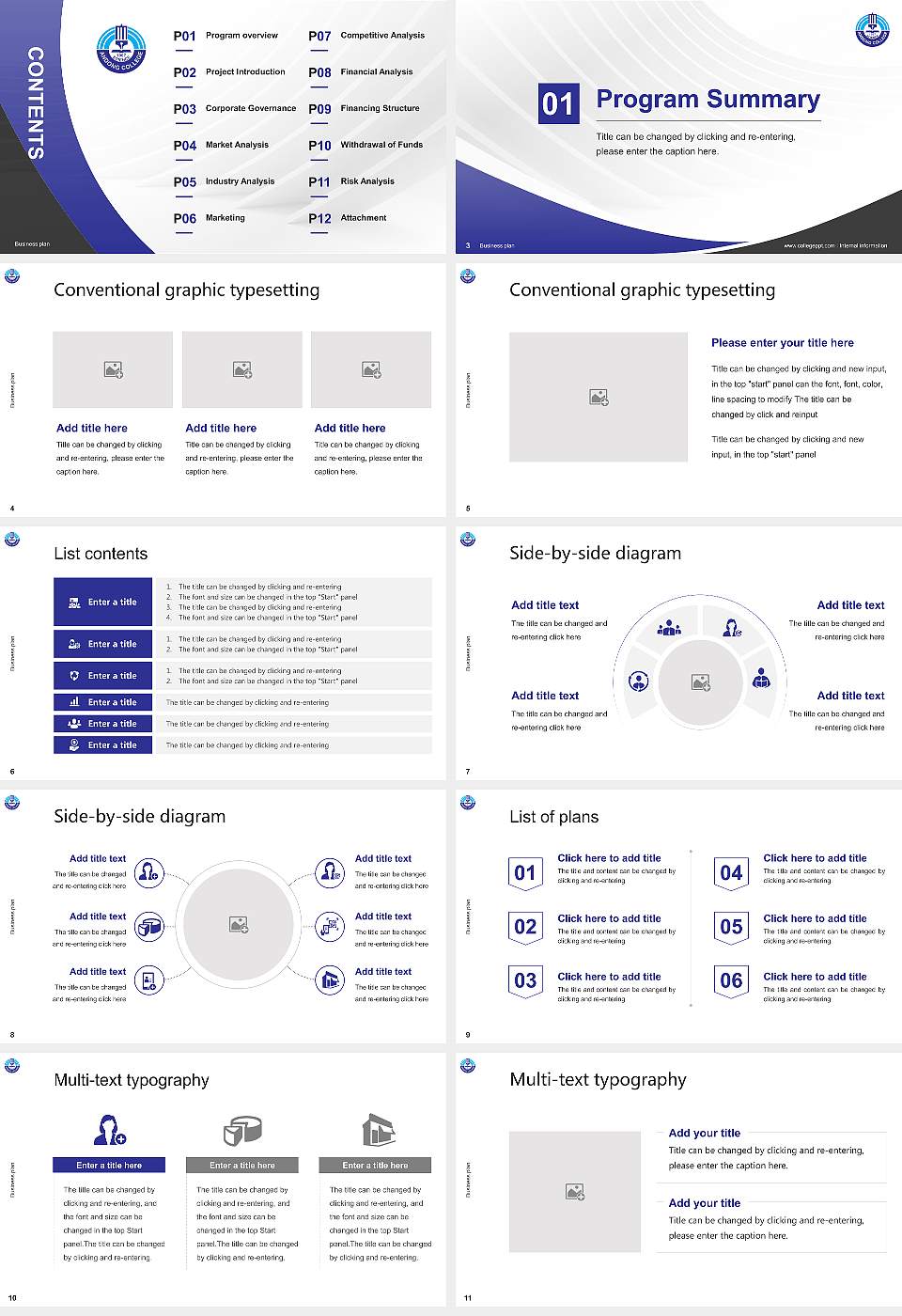 Andong Science College Competition/Entrepreneurship Contest PPT Template16:9 ratio PPT effect preview image2