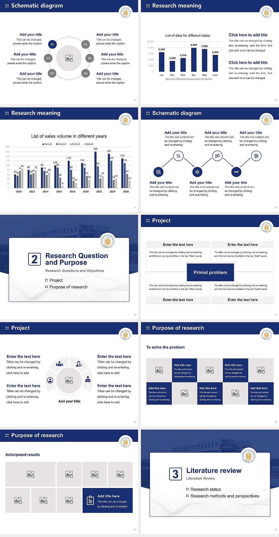 Korea University of Technology and Education Graduation Thesis Defense PPT Template4:3 ratio PPT effect preview image3