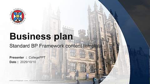 University of Edinburgh Competition/Entrepreneurship Contest PPT Template