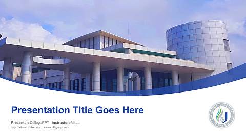Jeju National University Course/Courseware Creation PPT Template