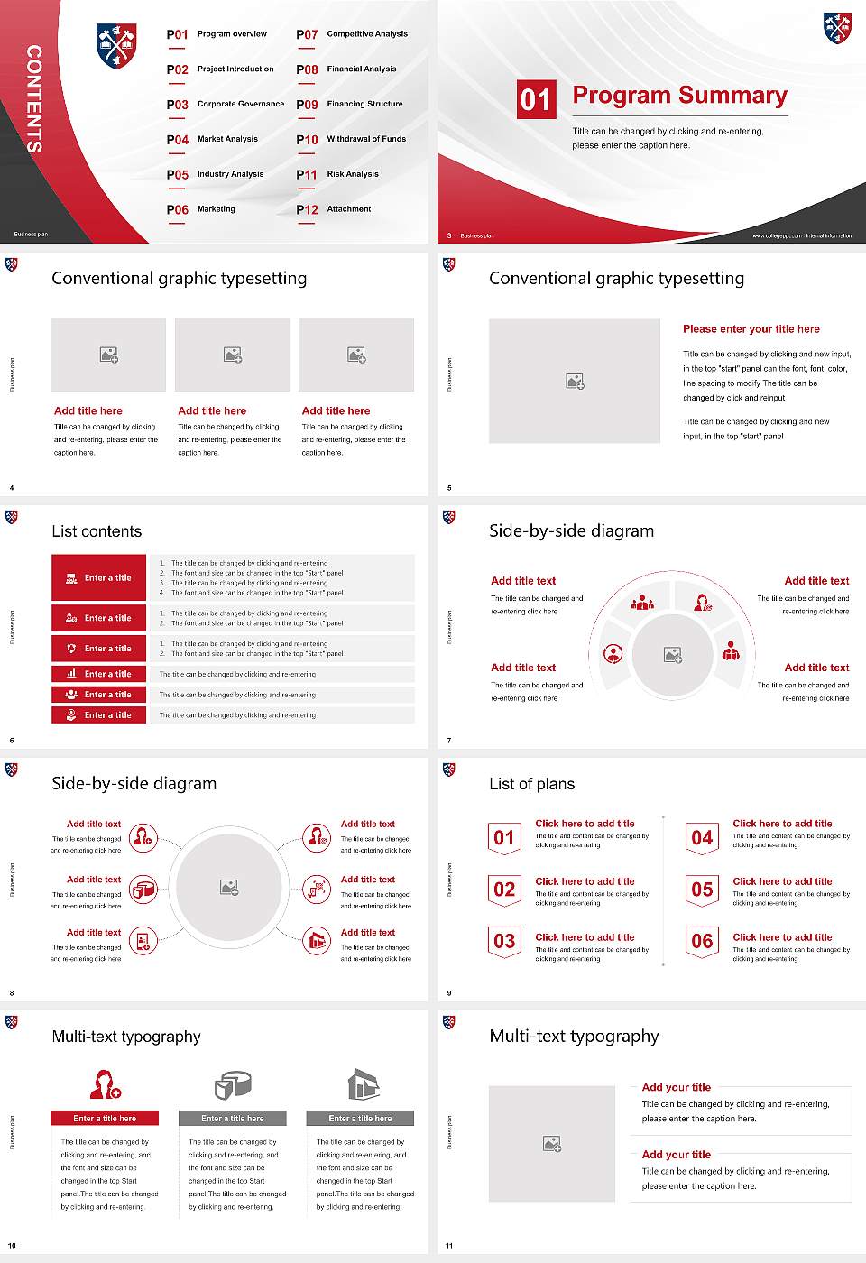 Acadia University Competition/Entrepreneurship Contest PPT Template16:9 ratio PPT effect preview image2