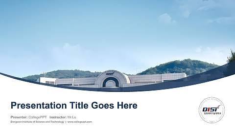 Dongwon Institute of Science and Technology Course/Courseware Creation PPT Template