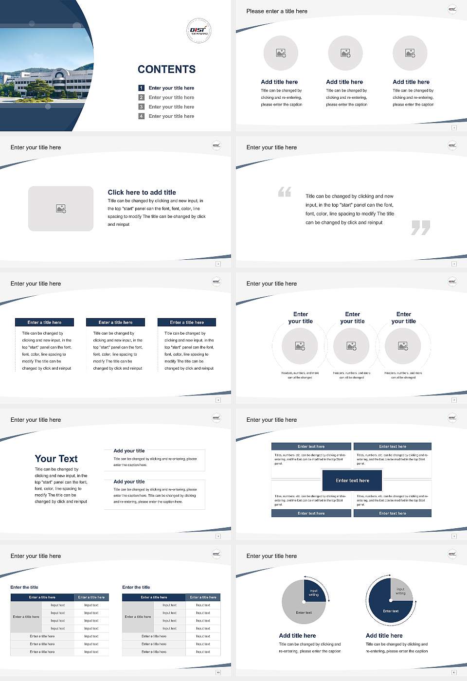 Dongwon Institute of Science and Technology Course/Courseware Creation PPT Template16:9 ratio PPT effect preview image2