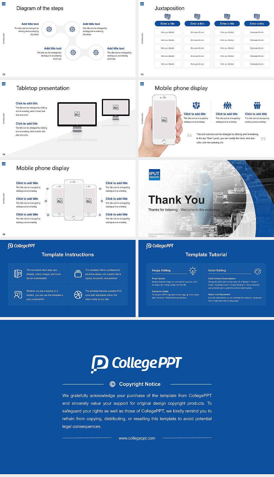 International Professional University of Technology in Nagoya Competition/Entrepreneurship Contest PPT Template16:9 ratio PPT effect preview image9